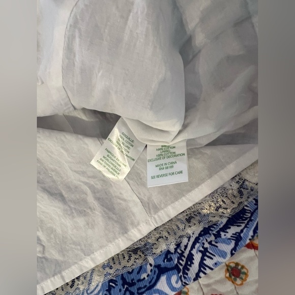 EUC Lilly Pulitzer Stuffed Shells Blue & White Shift Dress Size 2 - Picture 8 of 8